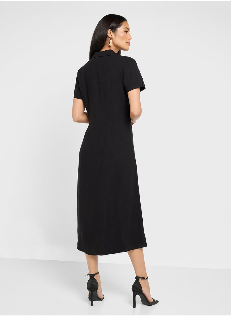 VERO MODA - Button Detailed Dress - Image 1