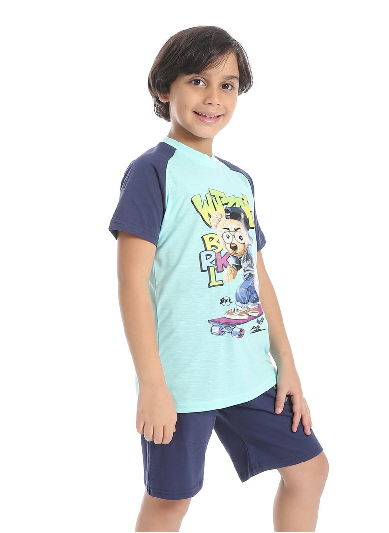 Caesar Boys' 2-piece printed cotton set  - Image 3