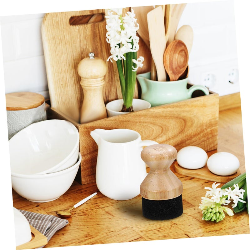 2 Piece Cutting Board Oil Applicator And Sponge For Easy Wax Application On Wood - Image 3