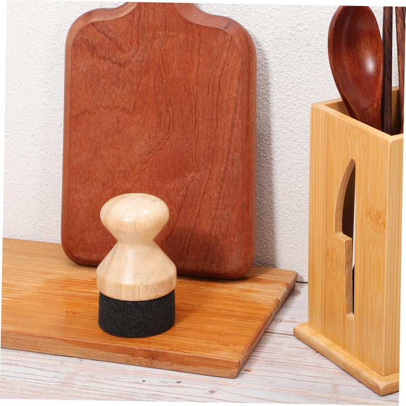 2 Piece Cutting Board Oil Applicator And Sponge For Easy Wax Application On Wood - Image 5