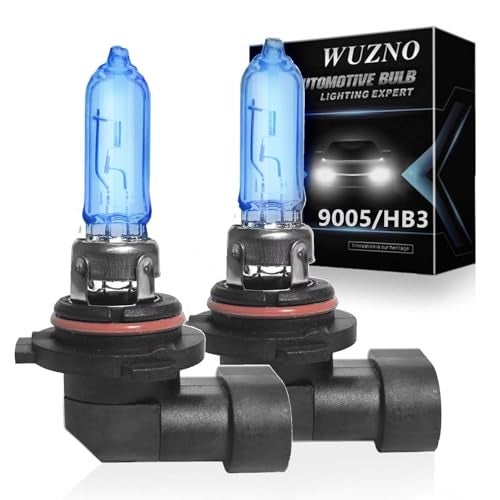 Wuzno Halogen Headlight Bulb Replacement for Hyundai Elantra 2019 2020 2021 2022High Beam and Low Beam 9005 Lights 6000k White 120 Brightness 2 Pack - Image 1
