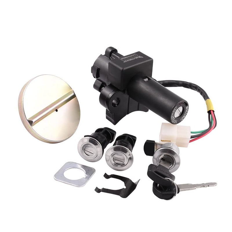 Deutsche High Performance Ignition Switch Lock Set Fit For Hero Splender + (2011 Model) (Set of 5) Consisting of Ignition Cum Steering Lock, Petrol Tank Lock & Tool Box Lock (2 Pcs.) | 4 PIN - Image 5