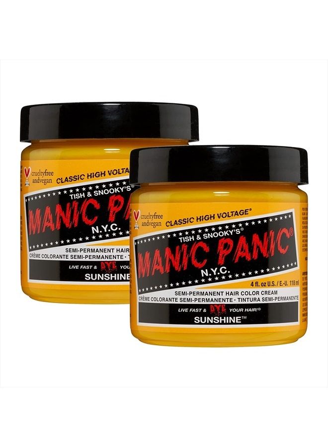 Manic Panic Sunshine Yellow Hair Dye Classic 2PK - Image 1