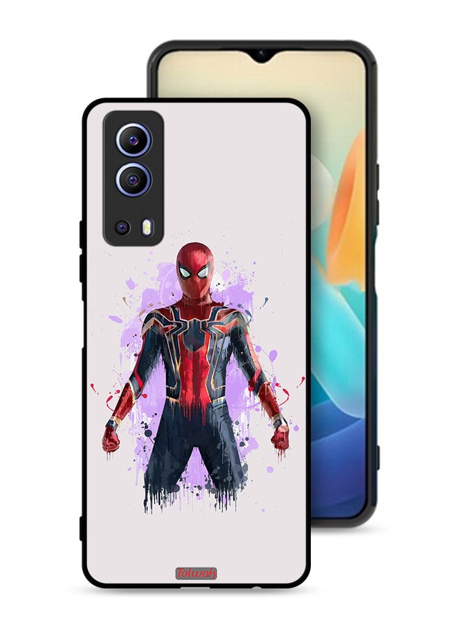 Tolwak Vivo Y72 5G Protective Case Cover Iron Spider Artwork - Image 1