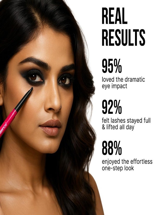 كالرسينس قلم كحل كولوريسنس تايم تو برايم | لون أسود فاحم | لمسة نهائية مطفية | مقاوم للتلطخ والماء | يدوم حتى 12 ساعة | غني بزيت اللوز | لون أسود غني وواضح | مسحة واحدة تكفي - Image 5