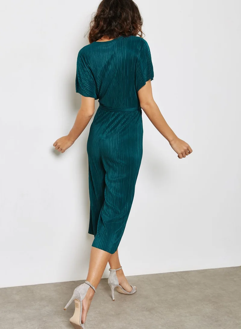 NEW LOOK Wrap Plisse Culotte Jumpsuit