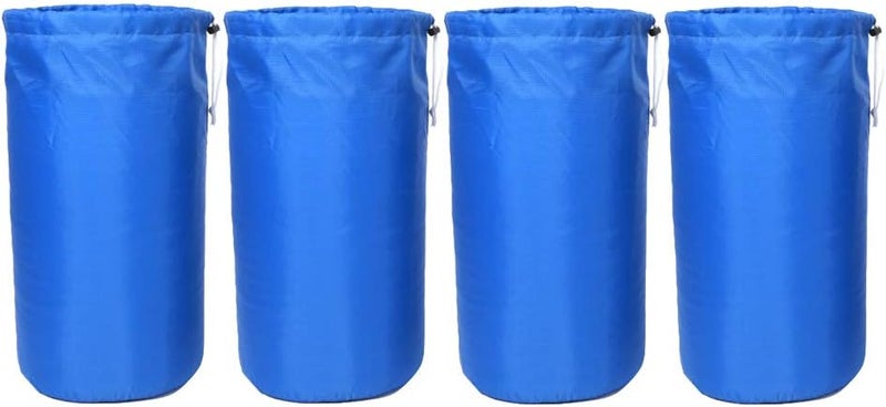 EZK 210 Denier Compression Stuff Sacks, Drawstering Sleeping Bags Storage Organizer with Bottom Handle, Water-Resistant for Camping, Hiking, Backpacking, 4 Sizes,4 Pack, Royal Blue. - Image 2