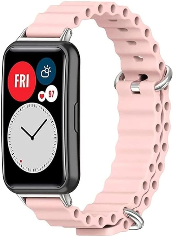 Next Next store Compatible with Honor Band 8 Band, Adjustable Stretchy Silicone Sport Strap for Women Men, Replacement Wristband Compatible with Huawei Band 8 