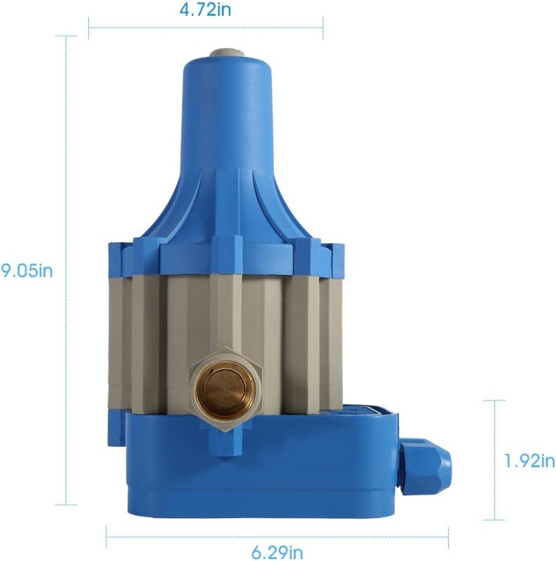 klarako Water Pump Pressure Controller, Automatical Switch Control Pump Protection Electronic Water Pump Pressure Switch for Self-priming pump, Jet Pump, Garden Pump, 110V - Image 3