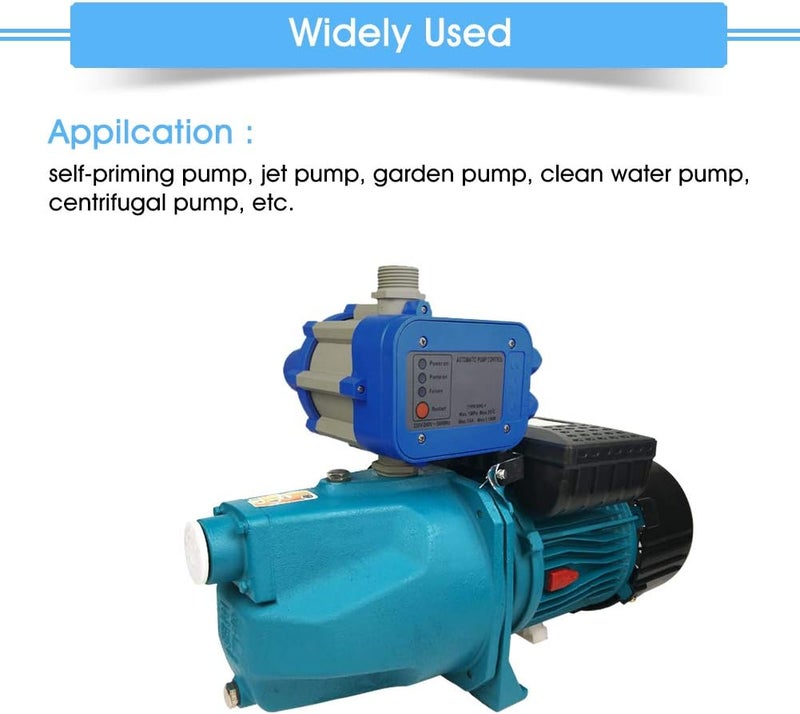 klarako Water Pump Pressure Controller, Automatical Switch Control Pump Protection Electronic Water Pump Pressure Switch for Self-priming pump, Jet Pump, Garden Pump, 110V - Image 5