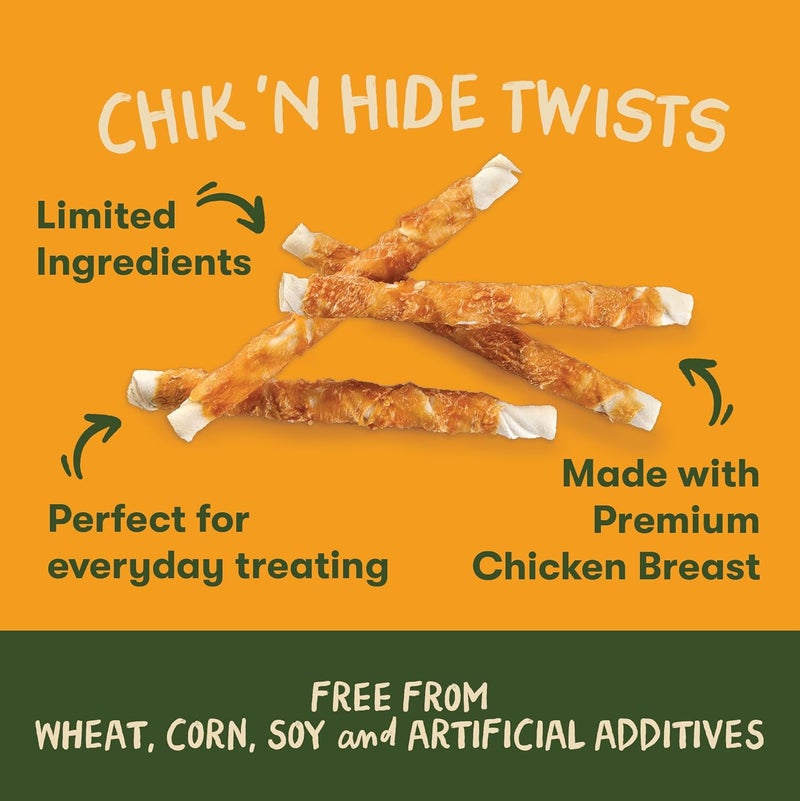 Pet 'n Shape Chicken Hide Twist - All Natural Treat, Chicken, Large, 6 Count - Image 4