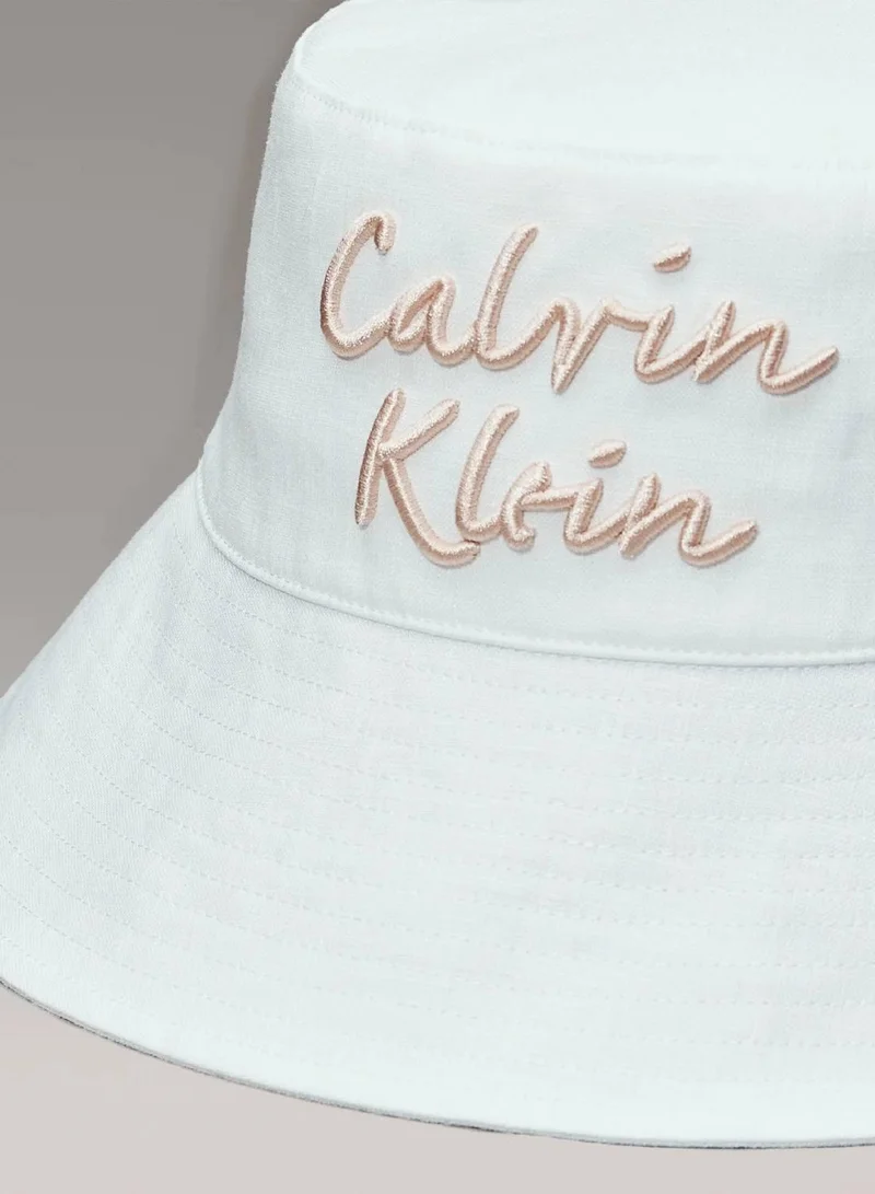 Calvin Klein Jeans Tofu Kids' Linen Bucket Hat  | Best Price UAE