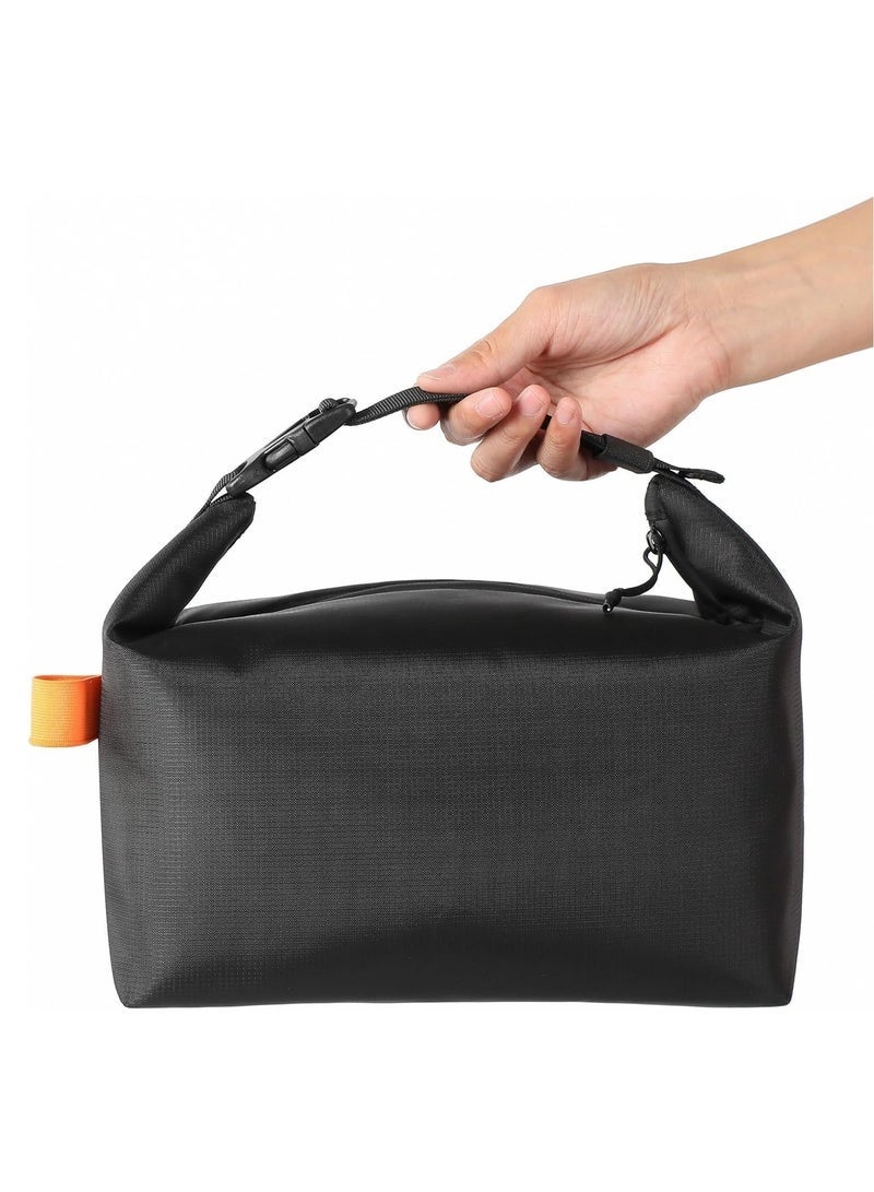 Arabest حقيبة غداء للنساء والرجال البالغين، حقائب غداء قابلة لإعادة الاستخدام بسعة عالية، حاويات طعام غداء صغيرة مقاومة للتسرب، صندوق غداء للعمل والسفر والأنشطة الخارجية ونزهات المدرسة، مقاس واحد (أسود) - Image 1