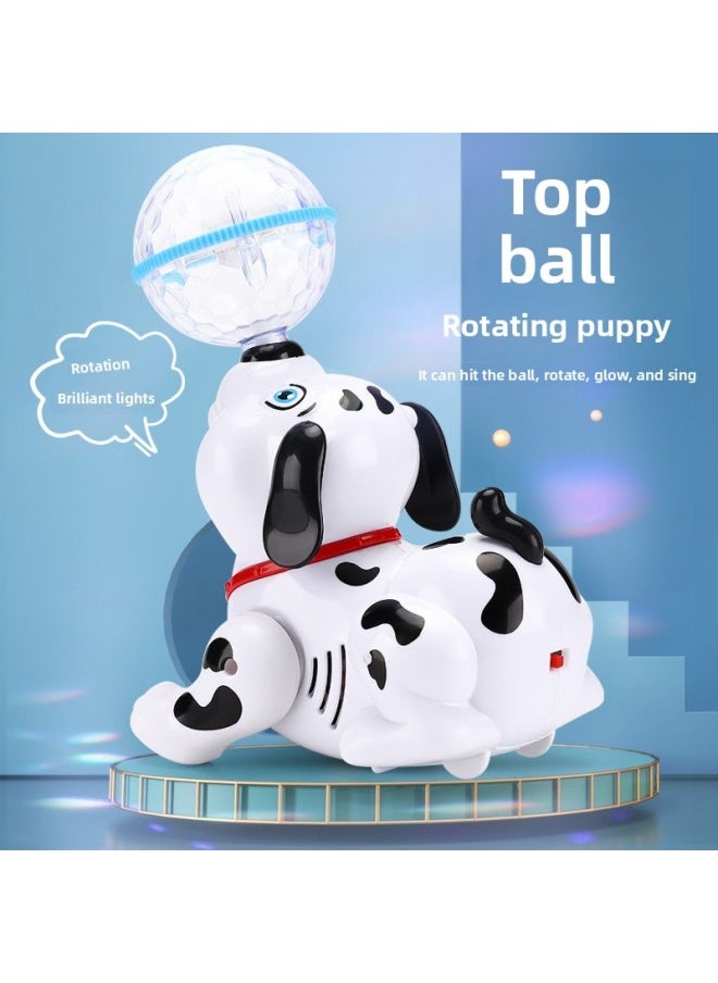 Shake The Same Stunt Top Ball Electric Toy Dog Can Sing And Dance Luminous Rotating Top Ball Puppy Toy Wholesale-Specifications:388-19 + Rechargeable Battery + Charger + Screwdriver  - Image 2