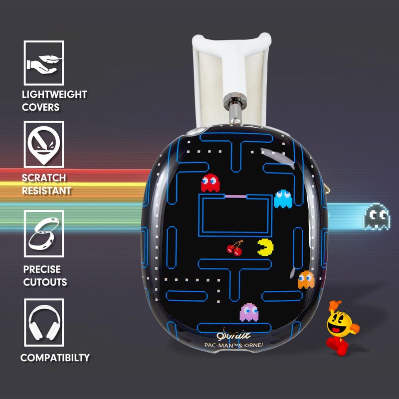 Sonix Protective Case Cover for AirPods Max Headphones - Stylish TPU Hard Shell Ear Cup Covers | PAC-Man - Image 3