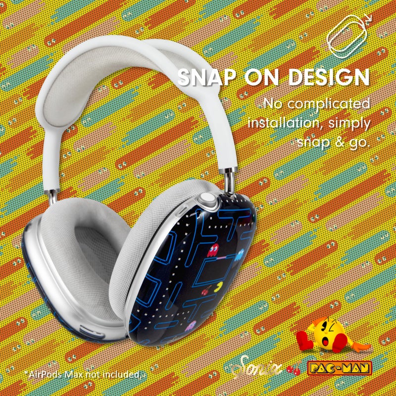 Sonix Protective Case Cover for AirPods Max Headphones - Stylish TPU Hard Shell Ear Cup Covers | PAC-Man - Image 4