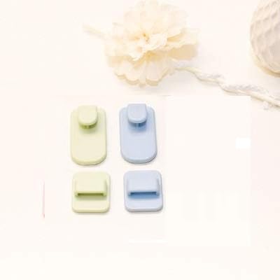 APURK Remote Sticker Hook ACTV Remote Control Hook Self Adhesive Hook On Tiles Wall WallSticking Hooks Organization Bathroom Kitchen and OfficeSet of 2 Multicolor - Image 1