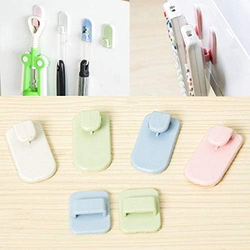 APURK Remote Sticker Hook ACTV Remote Control Hook Self Adhesive Hook On Tiles Wall WallSticking Hooks Organization Bathroom Kitchen and OfficeSet of 2 Multicolor - Image 5