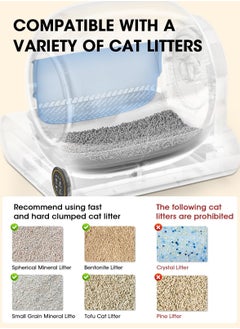 Automatic Cat Litter Box Self Cleaning, Smart Self-Cleaning Cat Litter Box with 65L Litter Box + 9L Covered Trash Can Large Capacity for Multiple Cats, Odor Control, APP Control, Detachable & Washable - pzsku/Z6BE375404641EF5E6742Z/45/_/1733736858/dc880f0f-8b97-4b72-aec3-81128be9ddd1