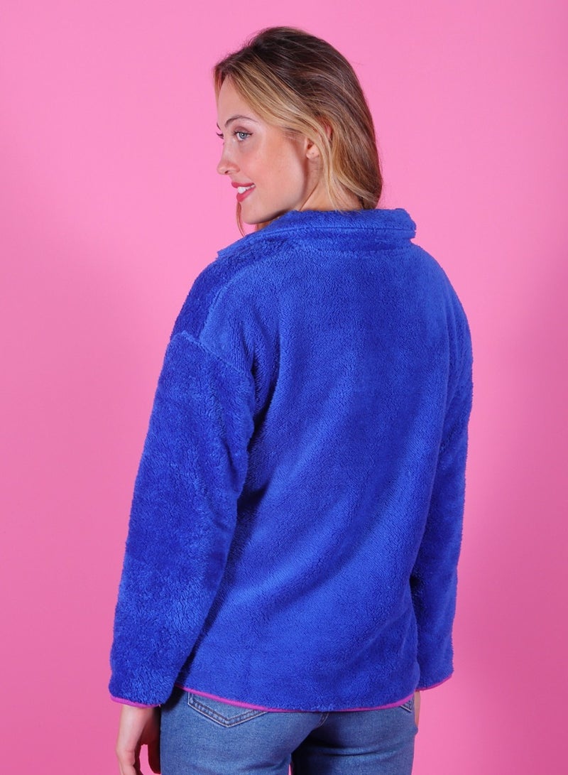 Biggdesign Women's Fleece Jacket, Full Zip Up, Flexible, Modern Fit, Lightweight, Breathable, Insulated Women’s Polar Fleece, Mid-Layer Insulation Jacket, Outdoor and Daily Use, Size L  - Image 4