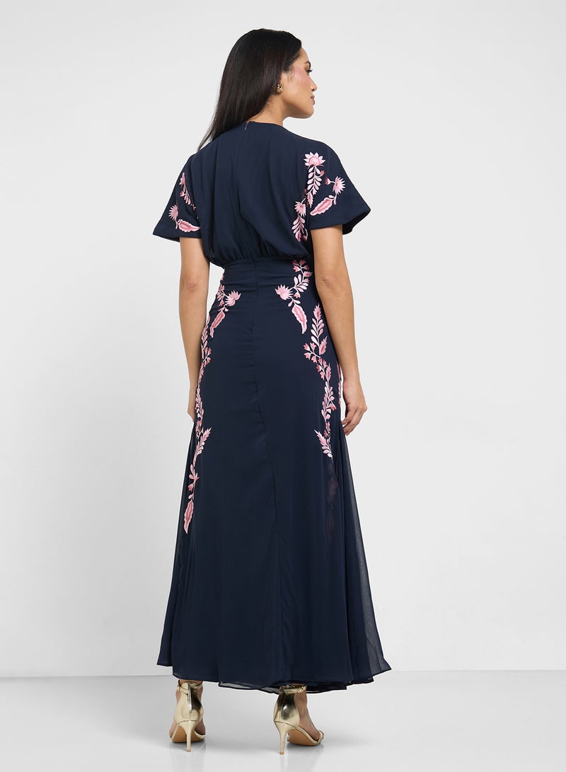 فروك اند فرل فستان ماكسي مطرز - Image 2