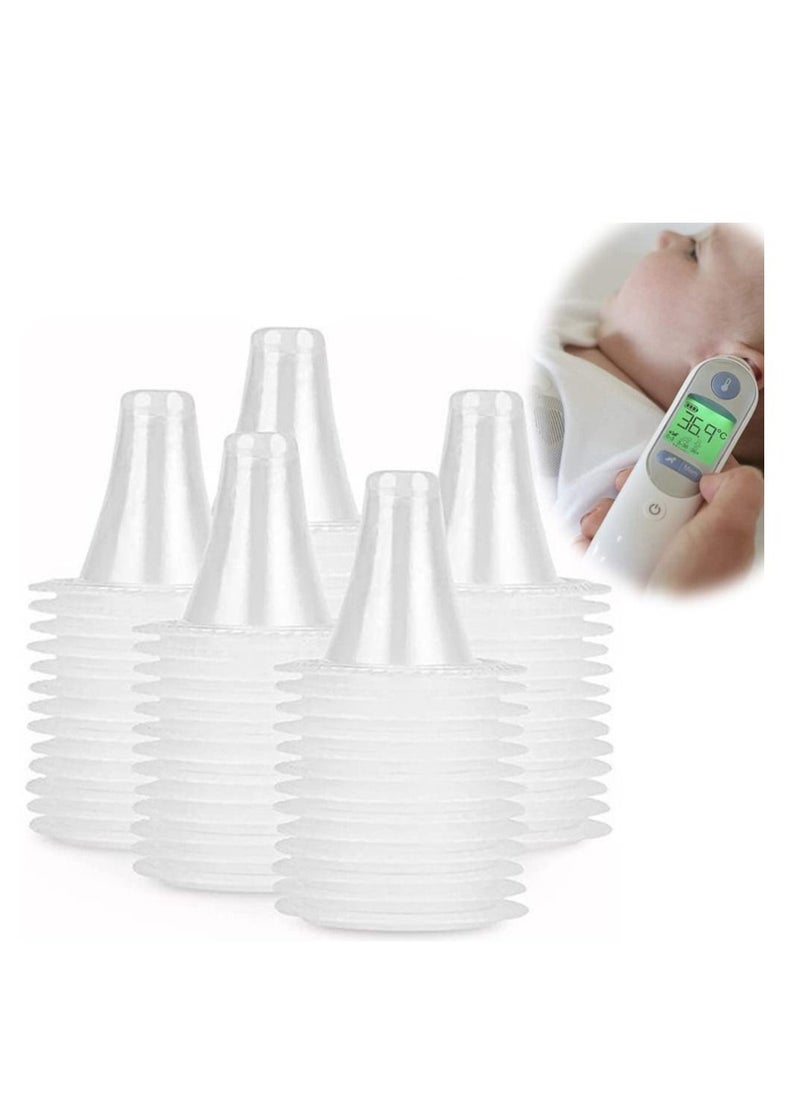 SYOSI Ear Thermometer Probe Cover Refill Cap Replacement Len Filter Protector Disposable BPA/ Latex Free Clear for All Braun ThermoScan Model 100PCS  - Image 1