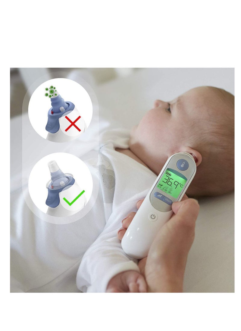 SYOSI Ear Thermometer Probe Cover Refill Cap Replacement Len Filter Protector Disposable BPA/ Latex Free Clear for All Braun ThermoScan Model 100PCS  - Image 4