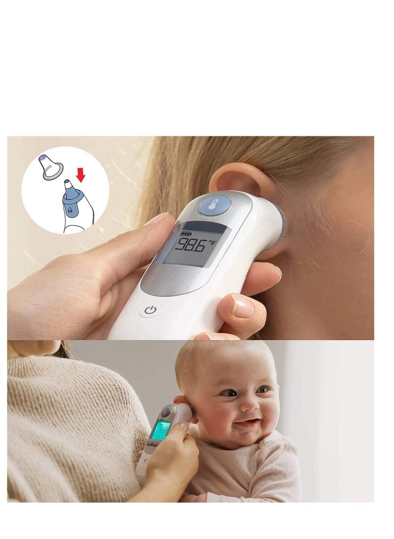 SYOSI Ear Thermometer Probe Cover Refill Cap Replacement Len Filter Protector Disposable BPA/ Latex Free Clear for All Braun ThermoScan Model 100PCS  - Image 3