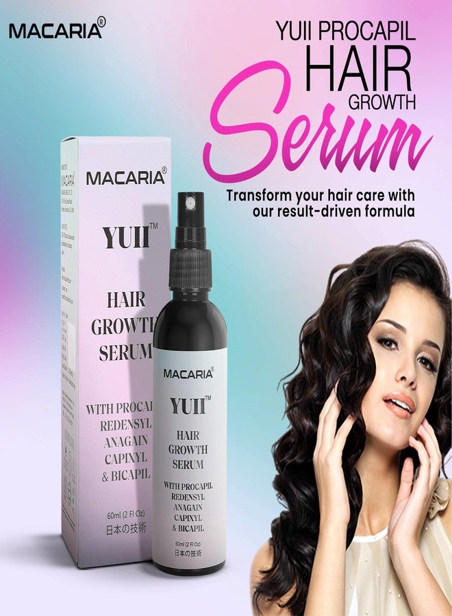 MACARIA سيروم الشعر الطبيعي Yuii PROCAPIL & REDENSYL مع ANAGAIN لنمو الشعر التالف - Image 2