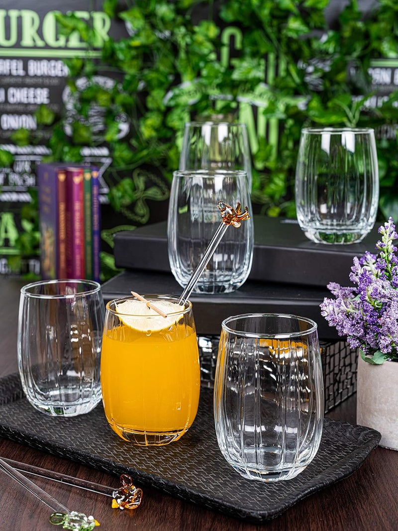 Goodhomes Glass Juice Tumbler Set of 6pcs Clear 6 Cup - Image 1