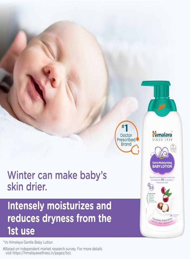 Himalaya Extra Moisturizing Baby Lotion with Shea Butter | pH 5.5 | 400ml - Image 1
