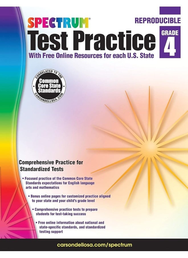 Spectrum Test Practice, Grade 4 - pzsku/Z6BE3F3EFAF156718D5B2Z/45/_/1737572243/c3b4c8e2-e4ae-497f-b81c-d87054be11ef