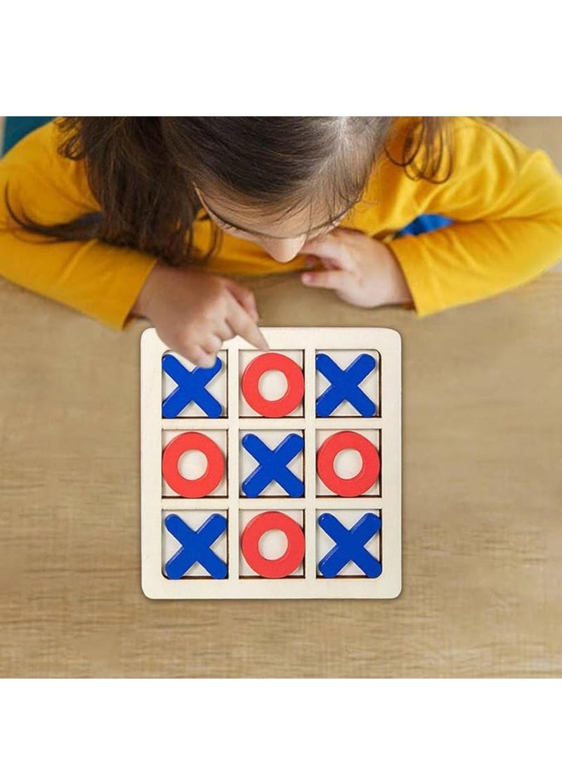 لعبة اكس او خشبية تفاعلية مناسبة للكبار والصغار كبيرة الحجم 30X30 سم قطعة واحدة - Image 5