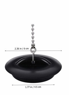 KASTWAVE 2 Pcs Tub Stopper Bathroom Sink Drain Plug Silicone Bathtub Drain Stopper with Chains for Kitchen Bathtub Bathroom Sink Drains  - Image 4