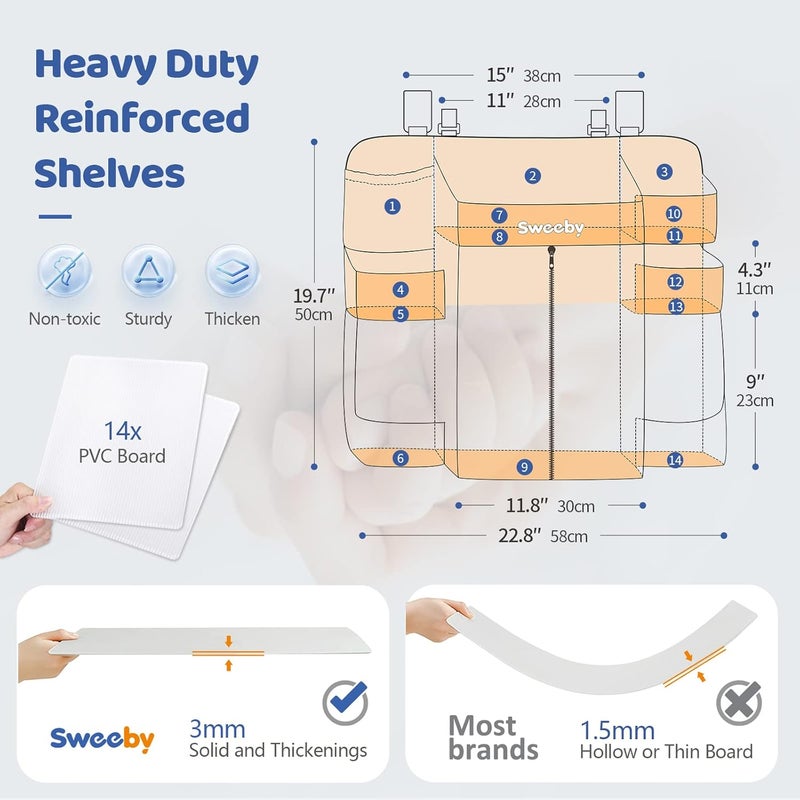 Sweeby Diaper Organizer for Changing Table and Crib - Image 4