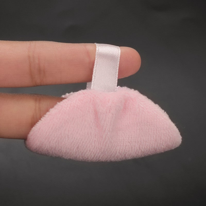 Powder Puff Pink Delicate Soft Short Fluff - Strong Powder Adsorption Body Puff for Loose Powder Cake Makeup Application - Image 2