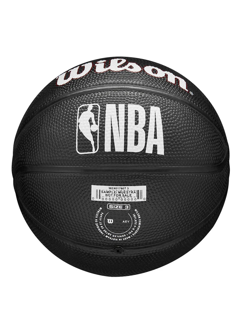ويلسون كرة سلة NBA تيم تريبيوت ميامي هيت صغيرة SZ3 - أسود