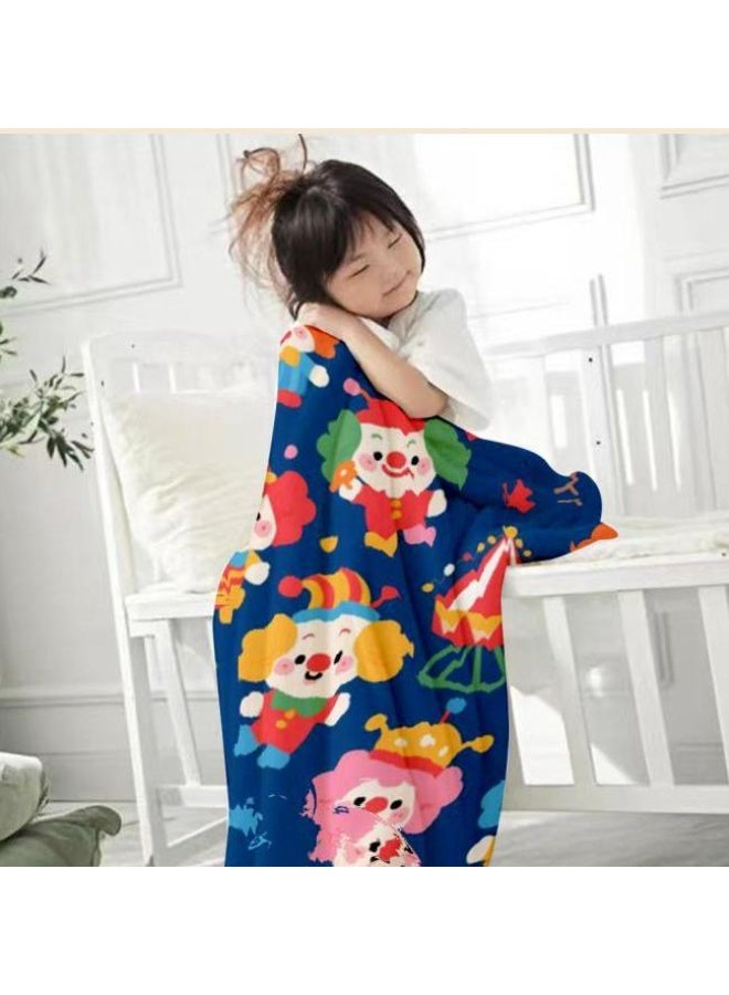 general Baby and children's cartoon flannel thin blanket (warm and comfortable, suitable for sleep, game use) 70cm*100cm - Image 2