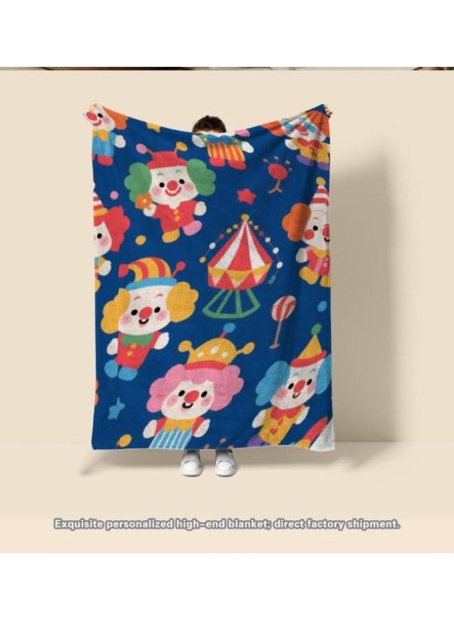 general Baby and children's cartoon flannel thin blanket (warm and comfortable, suitable for sleep, game use) 70cm*100cm - Image 1