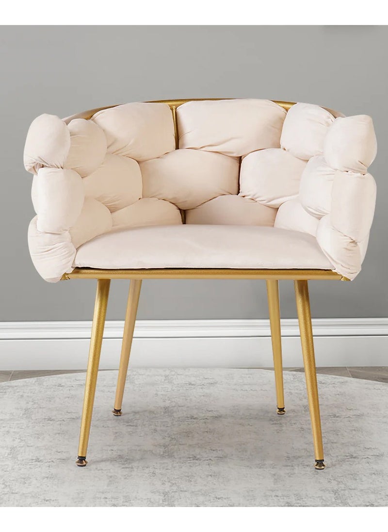 DubaiGallery Nordic home makeup chair modern velvet design luxury bedroom design dressing table leisure living room furniture  - Image 1