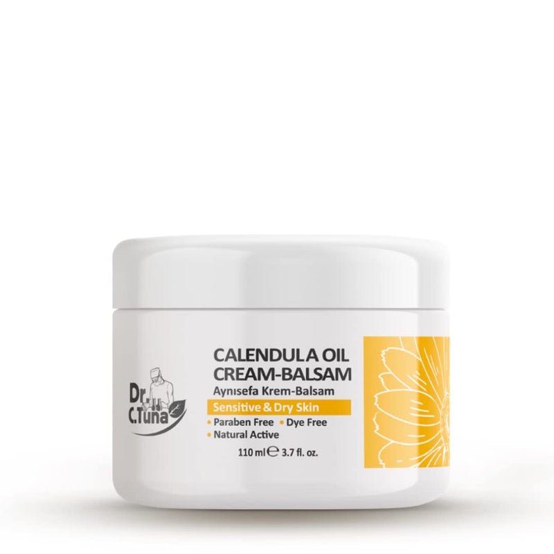 FARMASi Dr. C. Tuna Calendula Cream Balsam, Rich Moisturizing Cream for Dry and Sensitive Skin, with Calendula and Botanical Oils, Soothes and Softens Face and Body, 2.7 fl oz - Image 2