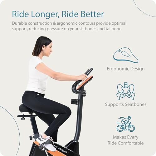 GELRIDE Extra Wide Gel Bicycle Saddle Seat Cushion Cover for Indoor Outdoor Cycling, Exercise Cycle - Soft and Washable, 100% Gel Material, Made in India - Image 3