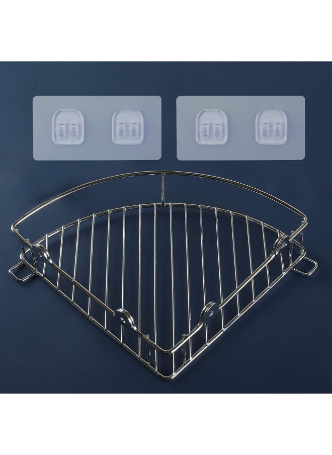 Jetec 8 Pieces Bathroom Shelf Adhesive Hooks Sticker Strong Hooks For Shower Caddy Basket Double Claw Wall Hooks Sticker For Kitchen Bathroom 6 X 12 Cm  - Image 4