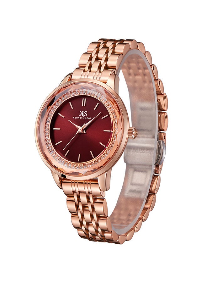 KENNETH SCOTT Stainless Steel Analog Wrist Watch K22532-RBKR - Image 2