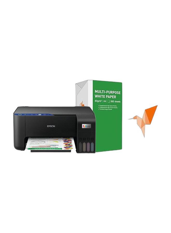 EPSON EcoTank L3252 Home ink tank printer A4, colour, 3-in-1 printer with WiFi + A4 Paper - Image 1