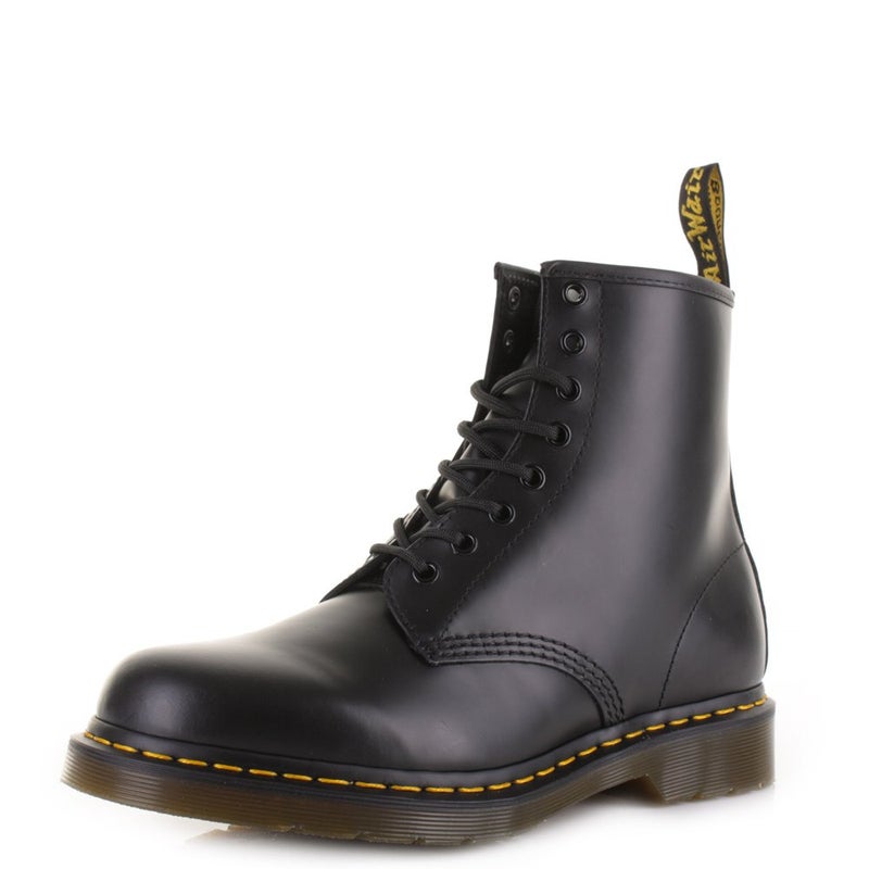 Dr Martens Dr. Martens Unisex 1460 Smooth Leather 8 Eye Boot, Black, 10 Women/9 Men - Image 1
