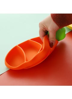 Vacuum Silicone Food Plate, Fork / Knife and Bib Set (Carrot Figured) - pzsku/Z6BE4D6F5741C0F7B3B2DZ/45/_/1728061632/a93b9c3e-7d1e-45ee-b1f8-550c36f8703e