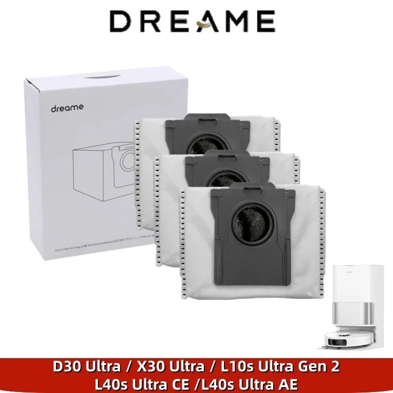Dreame Original Dreame D30 Ultra Rubber Main/ Hair Cut/Side Brush, Filter, Mop, Dust Bag For L10s Ultra Gen 2 Vacuum Cleaner Spare Part - Image 4