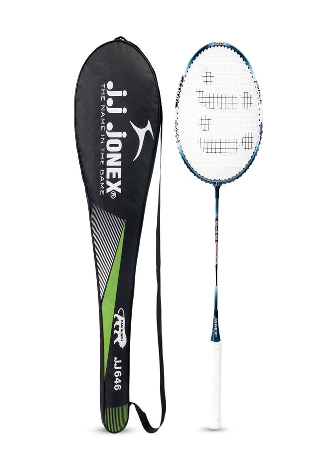 Jonex JJ Jonex 646 Badminton Racket Aluminium Badminton Racket with Full Cover | One-Piece Frame, PVC Foam Embossed Grip for Comfortable Feel, Balanced Swing Weight for Power & Control - Image 1