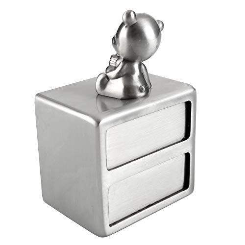 Mogoko Silver Tooth Box, Baby First Tooth and Curl Keepsake Box Set, Kids Teeth Fairy Holder for Boy or Girl - Image 3